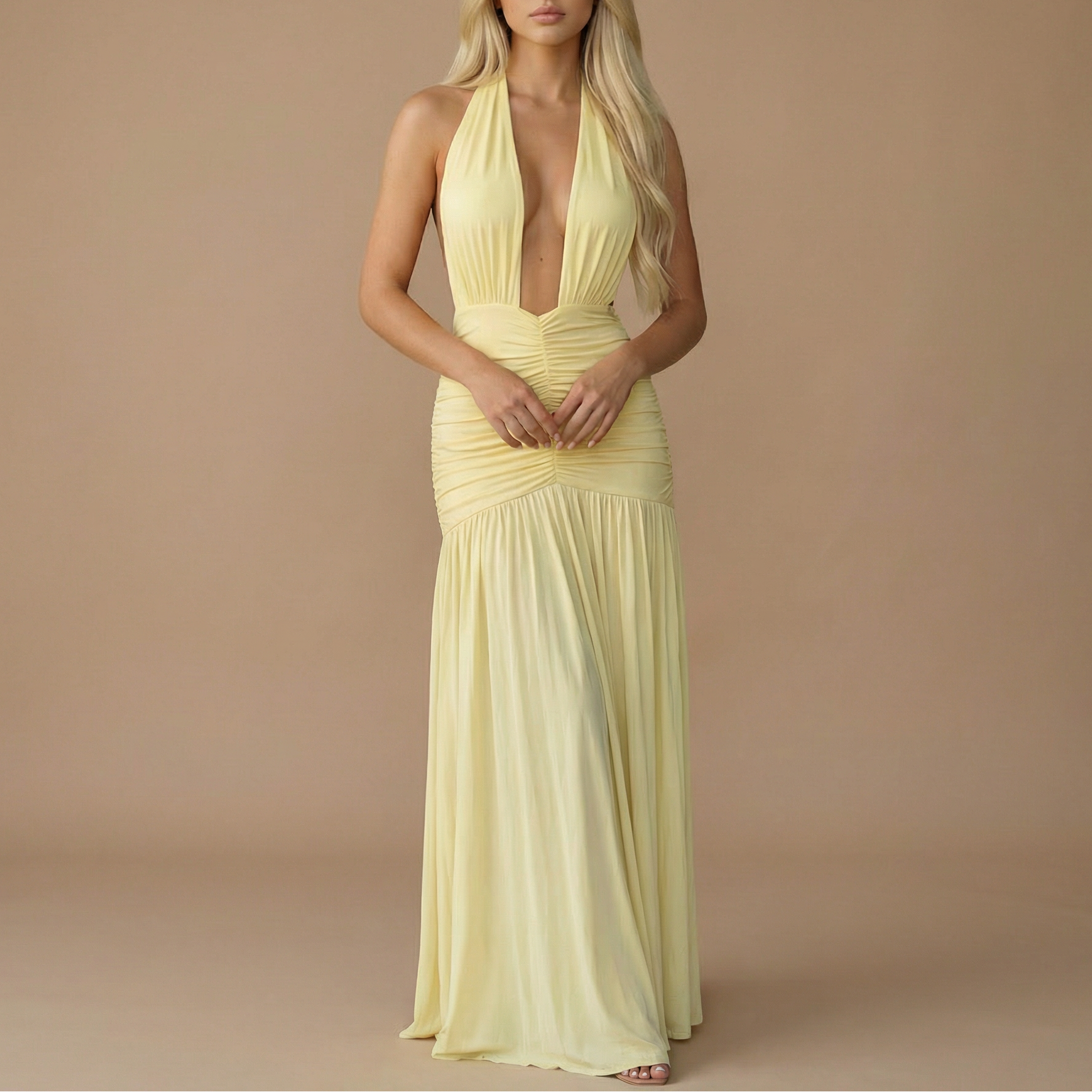 Elara - Halter Maxi Dress