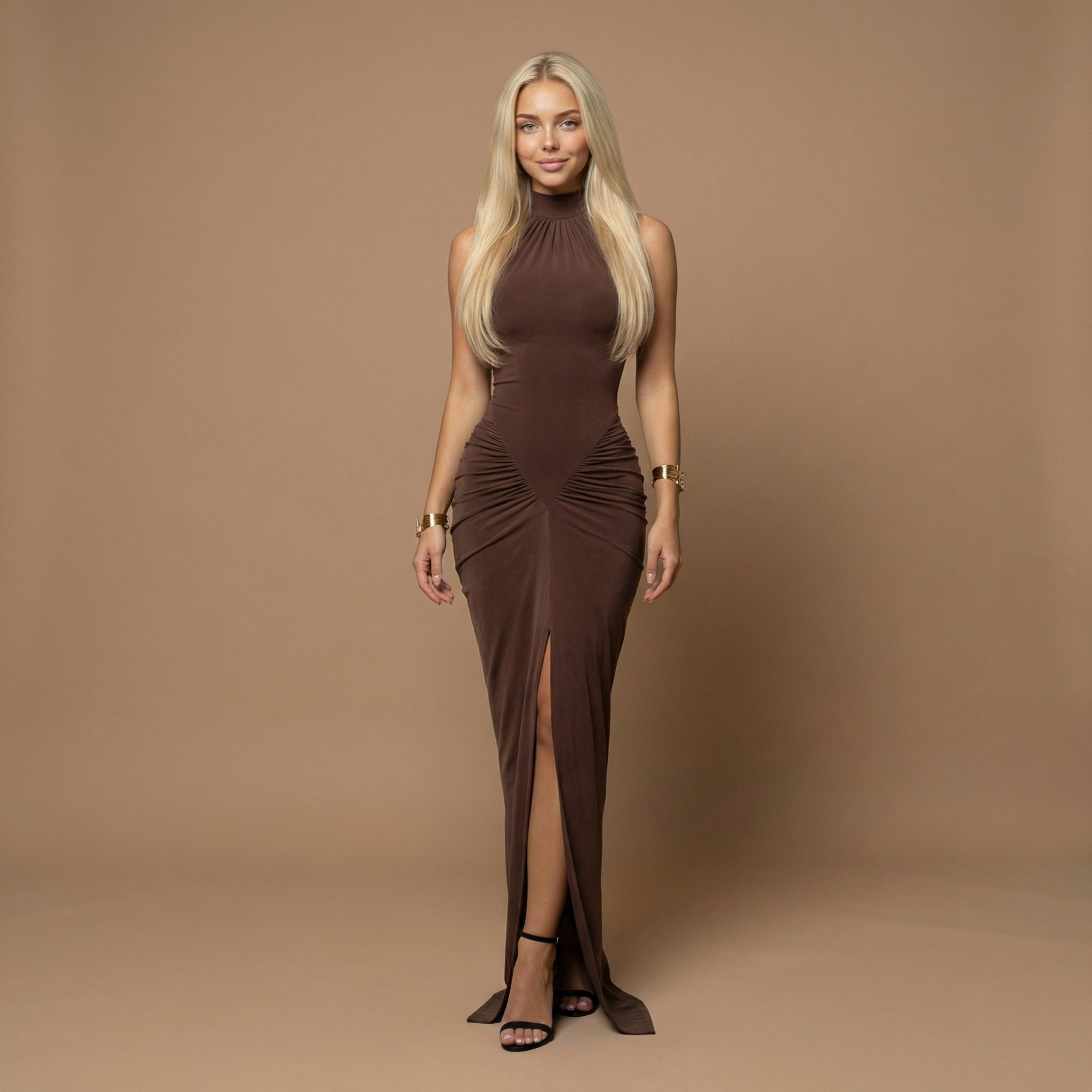 Arora - Elegenat Split Maxi Dress
