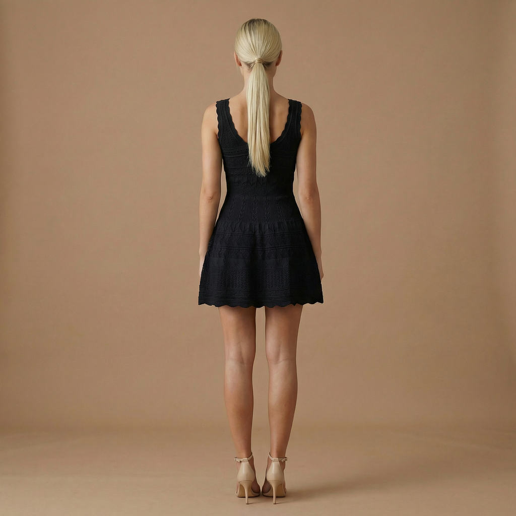Layla - Gebreide A-lijn Mini Dress