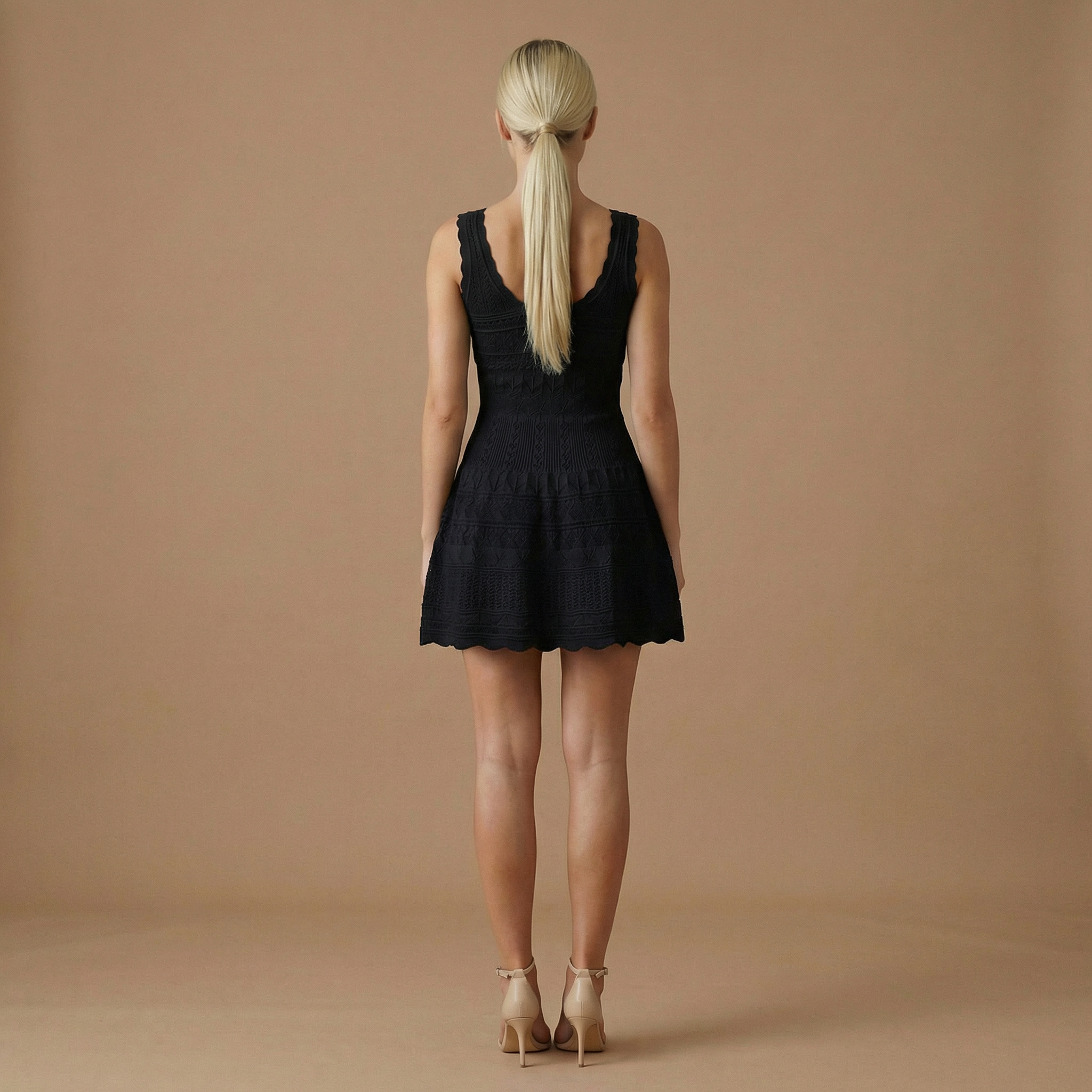 Layla - Gebreide A-lijn Mini Dress