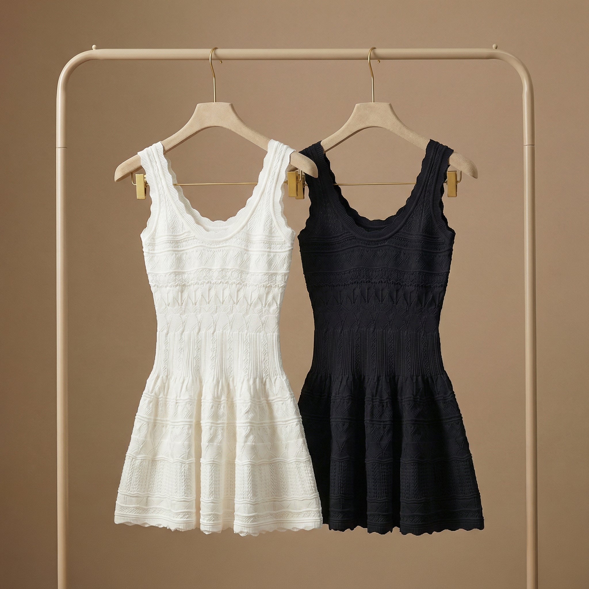 Layla - Gebreide A-lijn Mini Dress