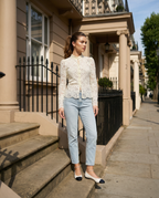 Talia - Elegant White Lace Blouse