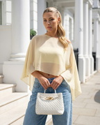 Bella - one shoulder poncho