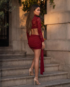Aria - Lace Mesh Two‑Piece Set